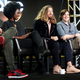 The surprisingly delightful Downward Dog panel at TCA. L to R: Actors Barry Rothbart, Kirby Howell-Baptiste, Lucas Neff, and Allison Tolman, and co-creator/executive producer Samm Hodges. (Photo: Frederick M. Brown/Getty Images)